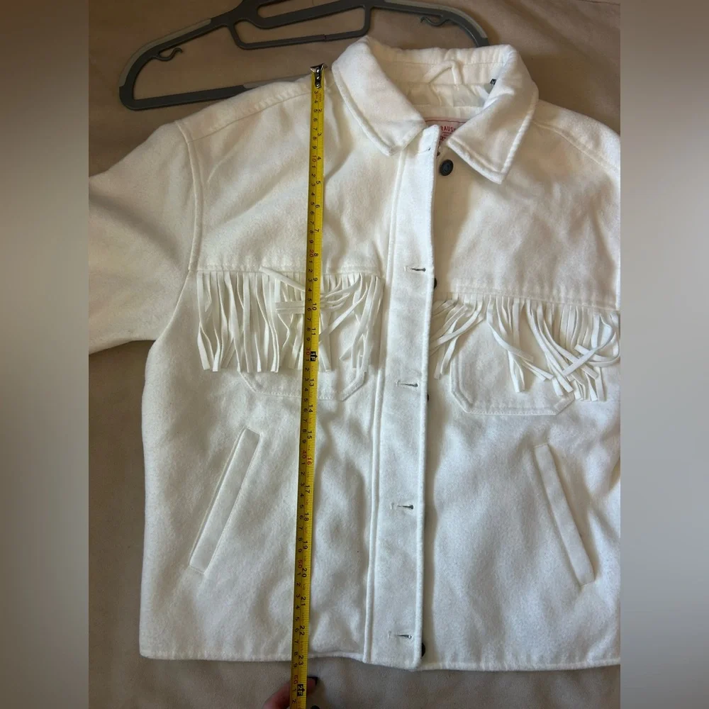 Levi’s Western White Fringe Jacket - Picture 4 of 7